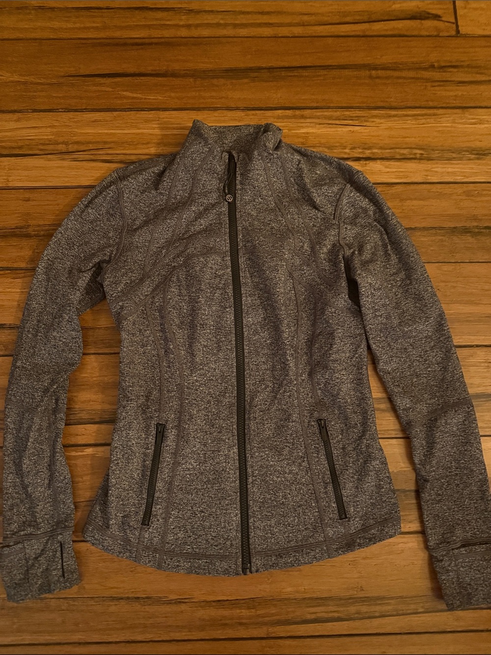 Lululemon Define Heather Gray Women's Full Zip Jacket Size 8